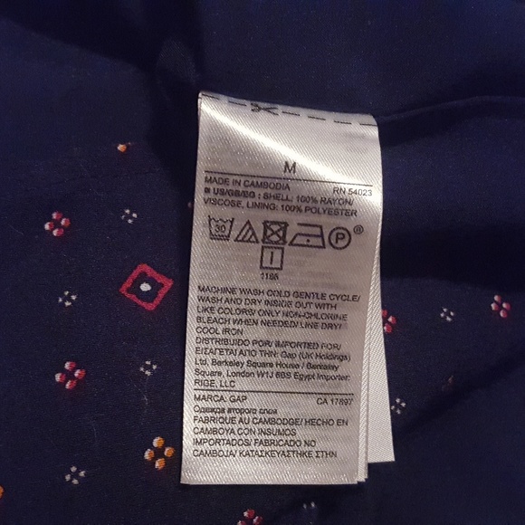 Gap drop waist print dress with pockets - Picture 6 of 7